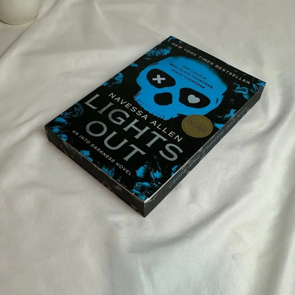 Lights Out Navessa Allen B&N Exclusive Sprayed Edges Paperback Dark Romance